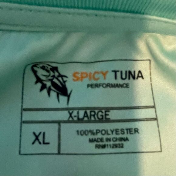 Spicy Tuna Nassau Bahamas Turquoise Fishing Coastal Outfitters Surf Tee XL - Picture 6 of 6